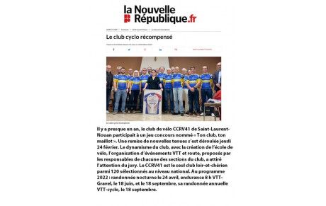 Le CCRV41 dans la presse !